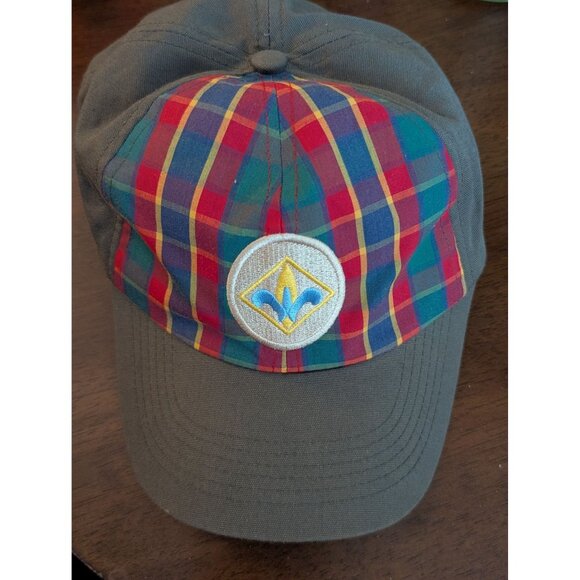 Webelos Uniform Flex Cap Plaid Design Medium/Large - Picture 1 of 4